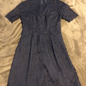 Dark Blue Madewell Lace Dress